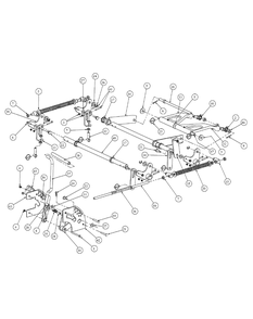Lift Assembly Diagram and Parts List for M60-KHEFI 53AB5HEX750-28-HP Cub Cadet Lawn Tractor